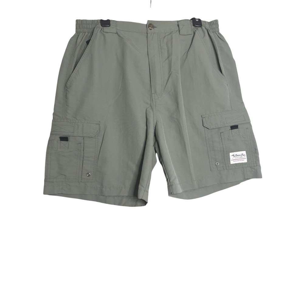 Bonefish Bay Outfitters Fishing Cargo‎ Shorts Mens 38 Green Nylon Outdoor